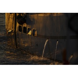 Chalut rentrant au port